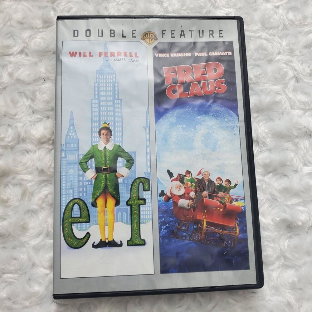 Elf DVD Double Feature Will Ferrell 2000s Comedy Jon Favreau
